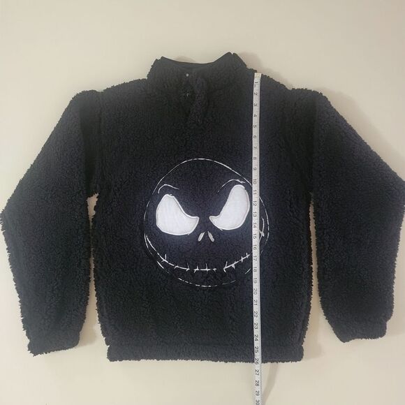 Disney Nightmare Before Christmas Women's Black Jack Skellington Fleece Pullover - Picture 4 of 13